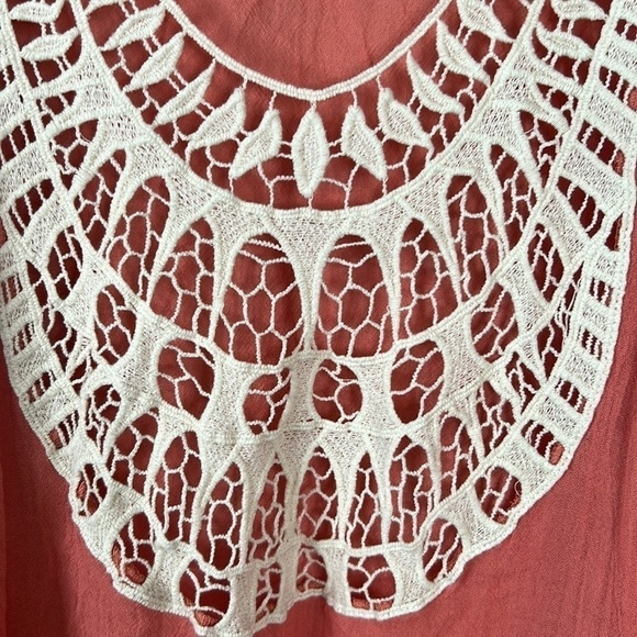 Eberjey Summer Of Love Indra Crochet Swim Cover Up Maxi Dress Size S/M - Picture 4 of 9